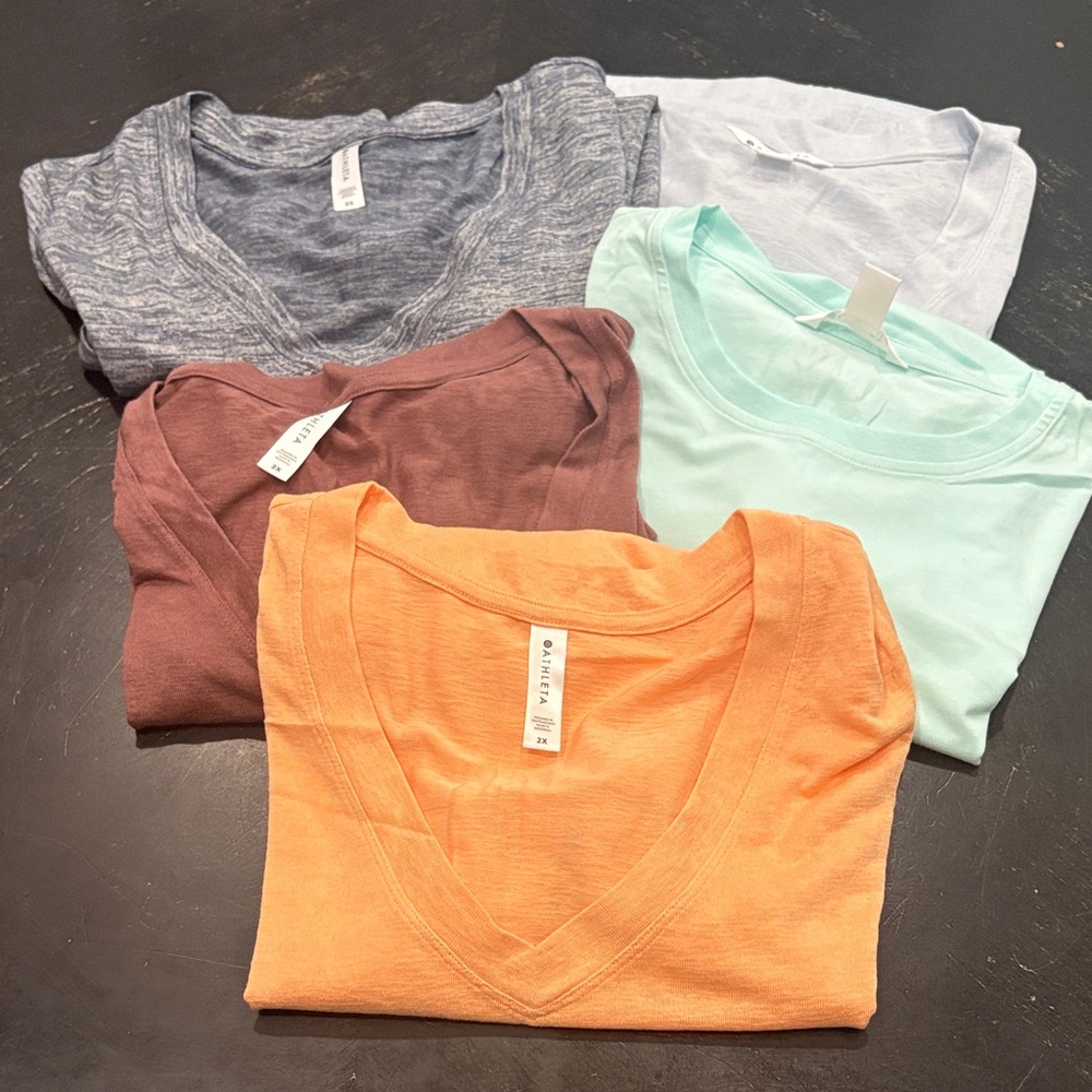 Athleta lot of 5 2x Short Sleeve Tee